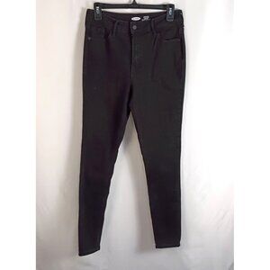Old Navy Rockstar Super Skinny High Rise Black Jeans Size 8 Women’s Slim Fit